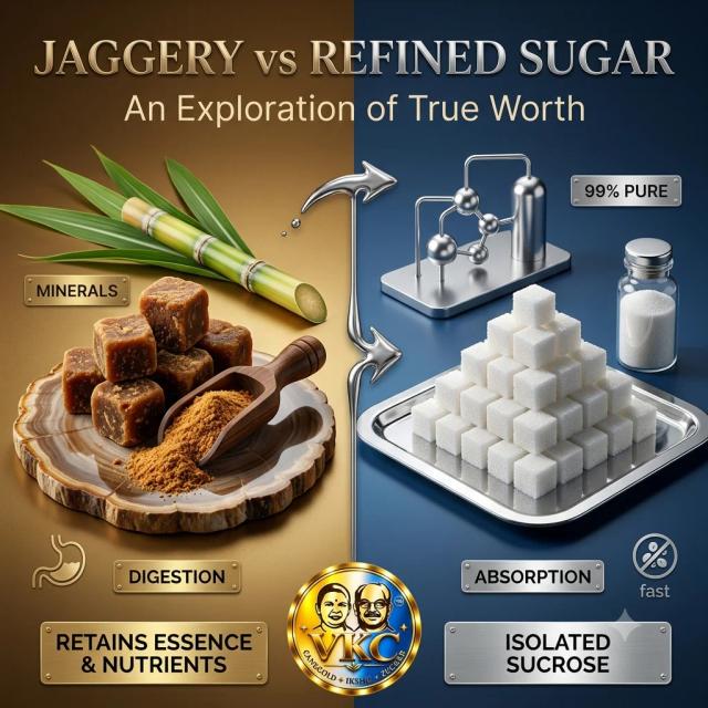 Jaggery vs Refined Sugar: What Actually Changes